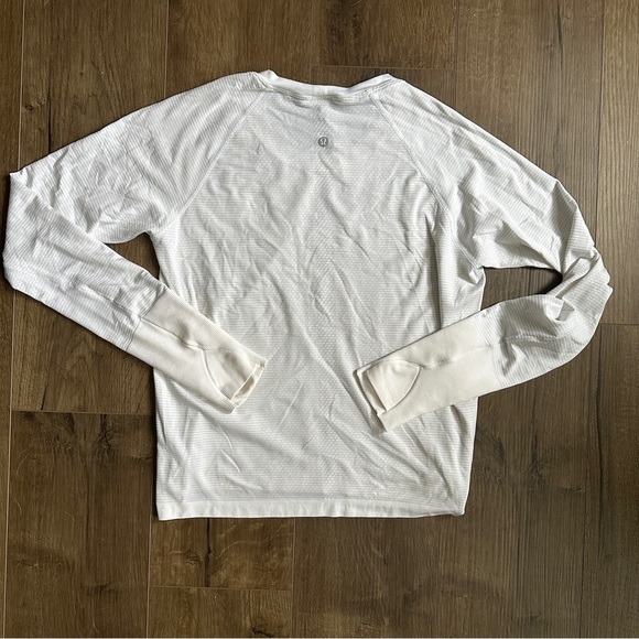 Lululemon Swiftly Tech Long Sleeve Shirt 2.0 Race Length - Size 10 - White - Picture 6 of 10